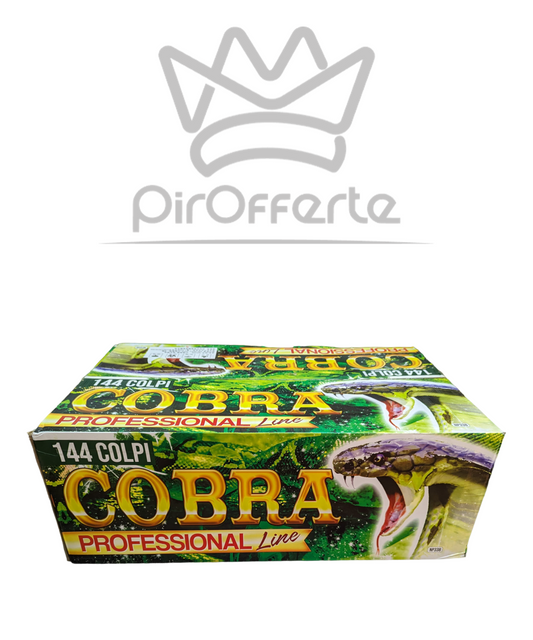 Batteria Compound COBRA 144 Colpi 25mm Dritto e Ventaglio