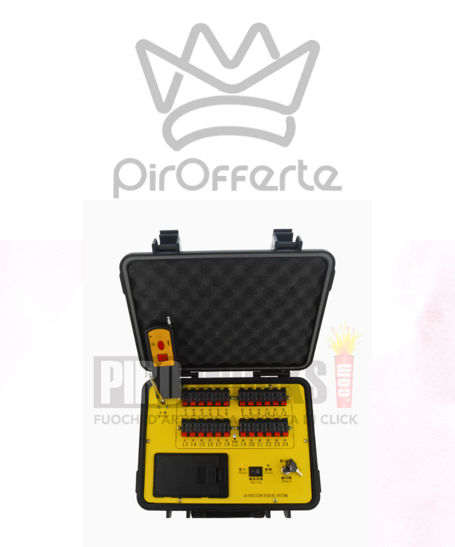 Centralina Pirotecnica Radiocomandata da 24 Canali