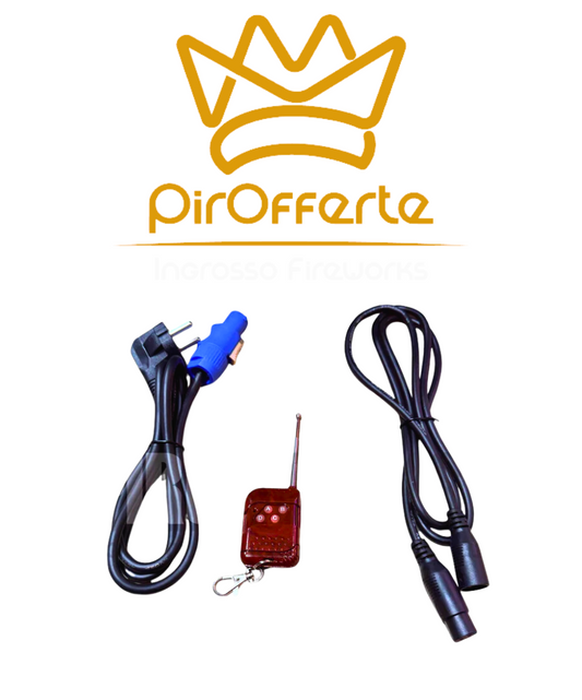 CENTRALINA A 4 USCITE Per Sparacoriandoli Elettrici con RADIOCOMANDO Angolazioni Variabili