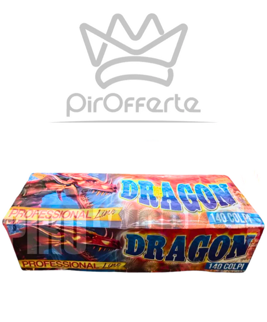 Batteria Compound DRAGON 140 colpi 25/30mm Dritto e Ventaglio