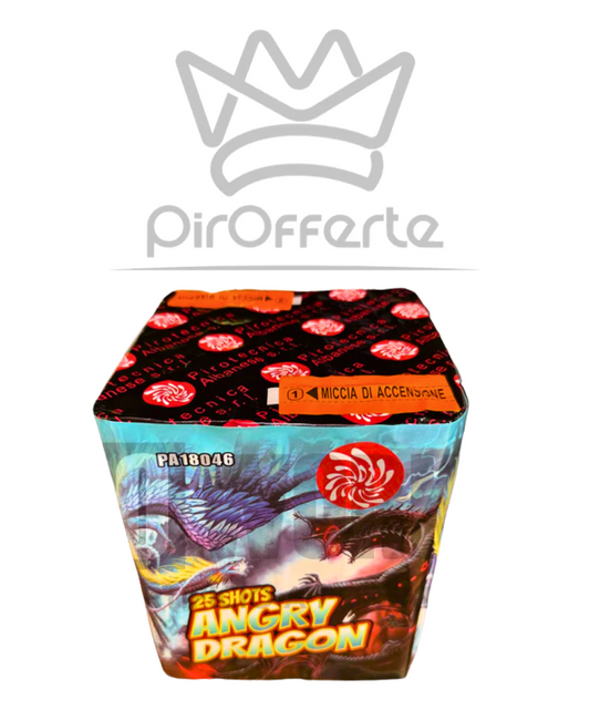 Batteria Angry Dragon 25 colpi 25mm