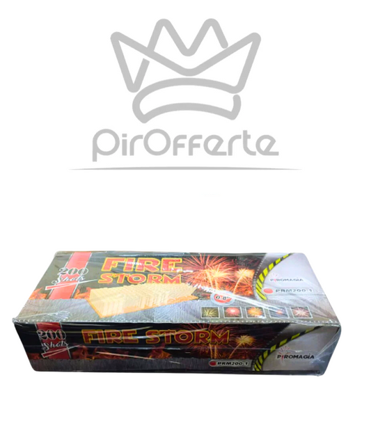 Batteria Compound FIRESTORM 200 colpi Dritta e Ventaglio