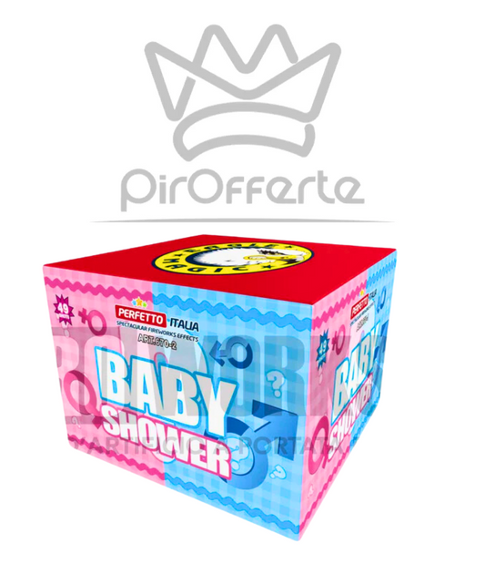 Batteria BABY SHOWER Rosa o Celeste 49 colpi