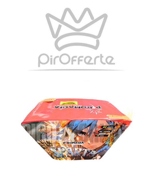 Batteria SPARTA 42 colpi 25mm Ventaglio