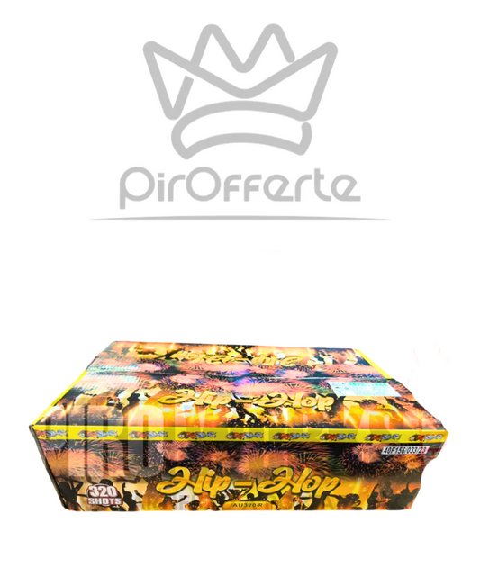 Batteria Compound HIP HOP 320 colpi 20mm Dritto e Ventaglio