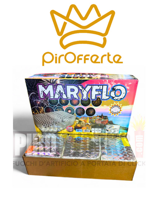 Batteria Compound MARYFLO 200 colpi Dritto e Ventaglio
