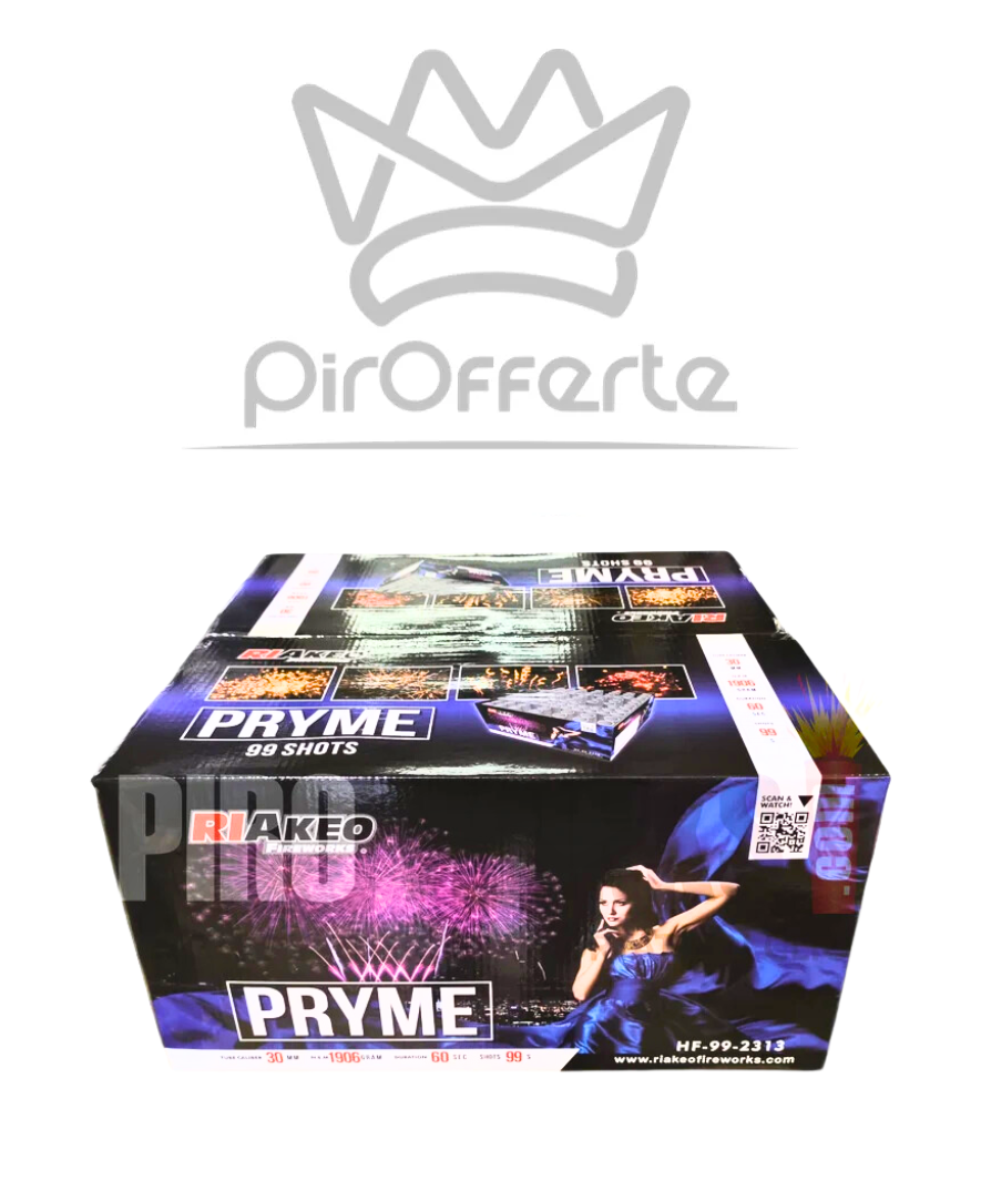 Batteria Compound PRYME 99 colpi 30mm Dritto e Ventaglio