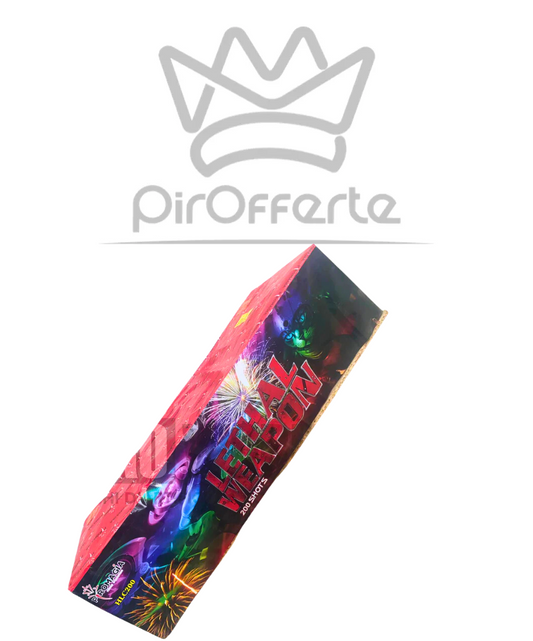 Batteria Compound LETHAL WEAPON 200 colpi 25mm Dritto e Ventaglio