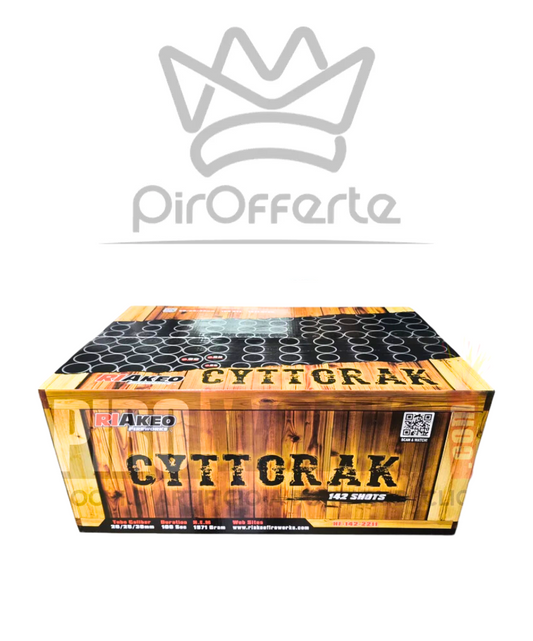 Batteria Compound CYTTORAK 142 colpi 20/25/30mm Dritto e Ventaglio