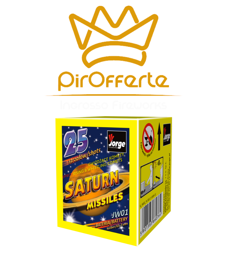 Batteria SATURN MISSLE JW01 25 colpi Jorge