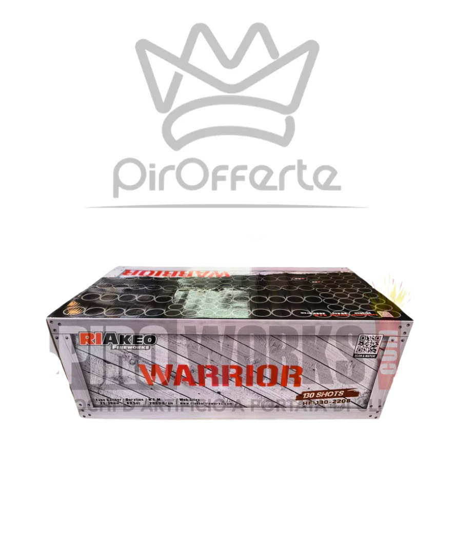 Batteria Compound WARRIOR 130 colpi 25/30mm Dritto e Ventaglio