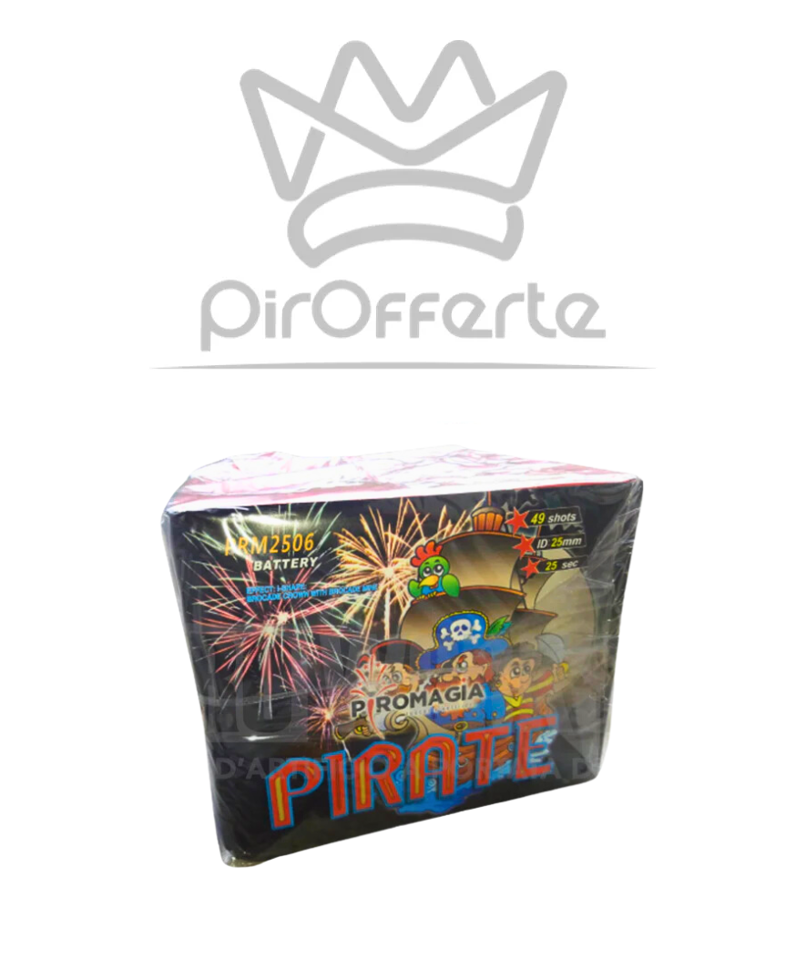 Batteria PIRATE 49 colpi 25mm