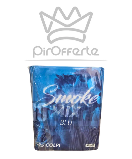 Batteria SMOKE MIX BLU 25 colpi 30mm Diurna Fumate