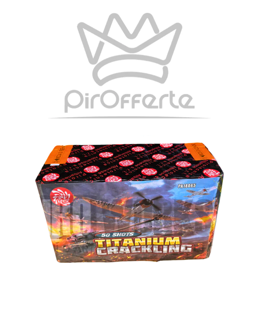 Batteria TITANIUM CRACKLING 50 colpi Titanio