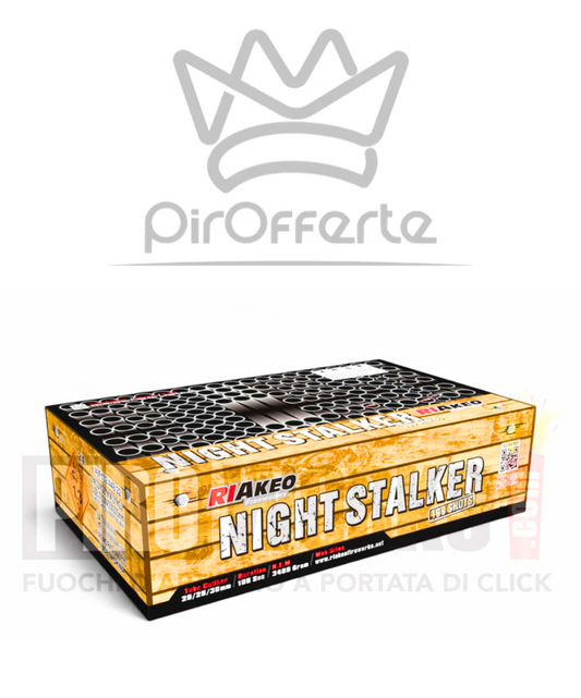 Batteria NIGHT STALKER 199colpi 20/25/30mm Dritto e Ventaglio RIAKEO