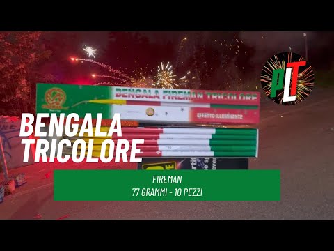 Bengala TRICOLORE Blister da 4 Pz
