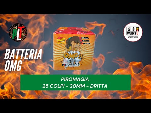 Batteria OMG 25 colpi Volata Titanio