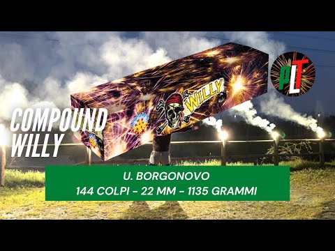 Batteria Compound WILLY 144 colpi 22mm Borgonovo