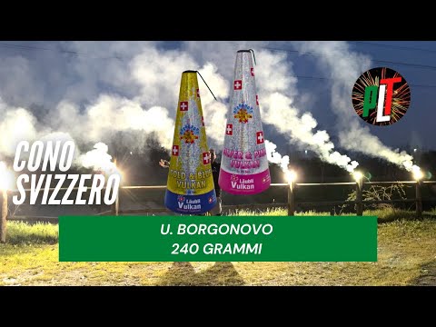 Cono Svizzero SILVER & PINK VULKAN 1 Pz Borgonovo