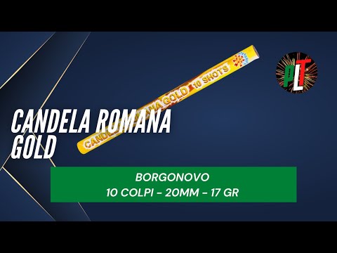 Candela Romana GOLD 2 Pz Borgonovo